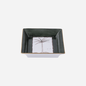 Palm Square Dish - Khaki Green