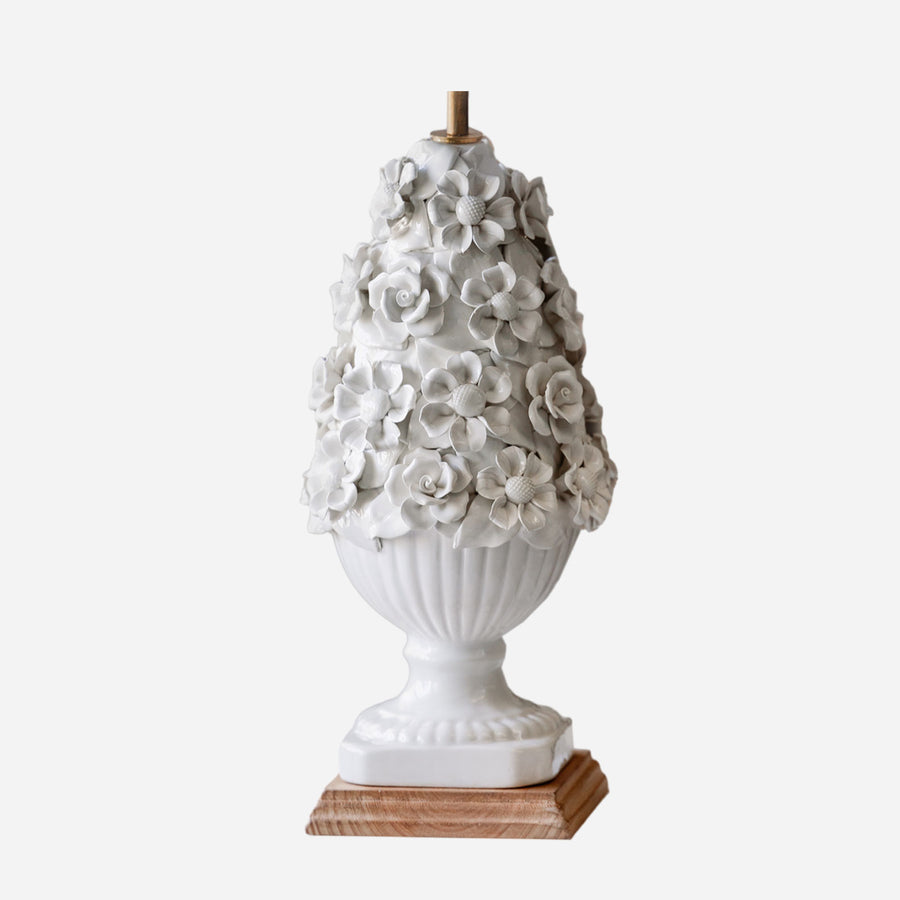 Bonadea Flora White Lamp