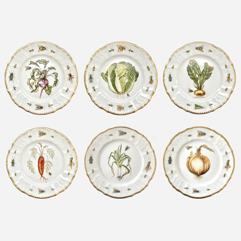 Anna Weatherley Garden Harvest Dessert Plate - Set of 6