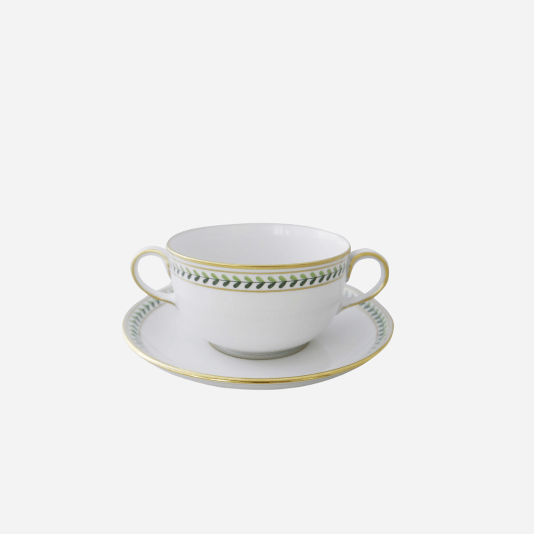 Leafed Edge Consommé Cup & Saucer