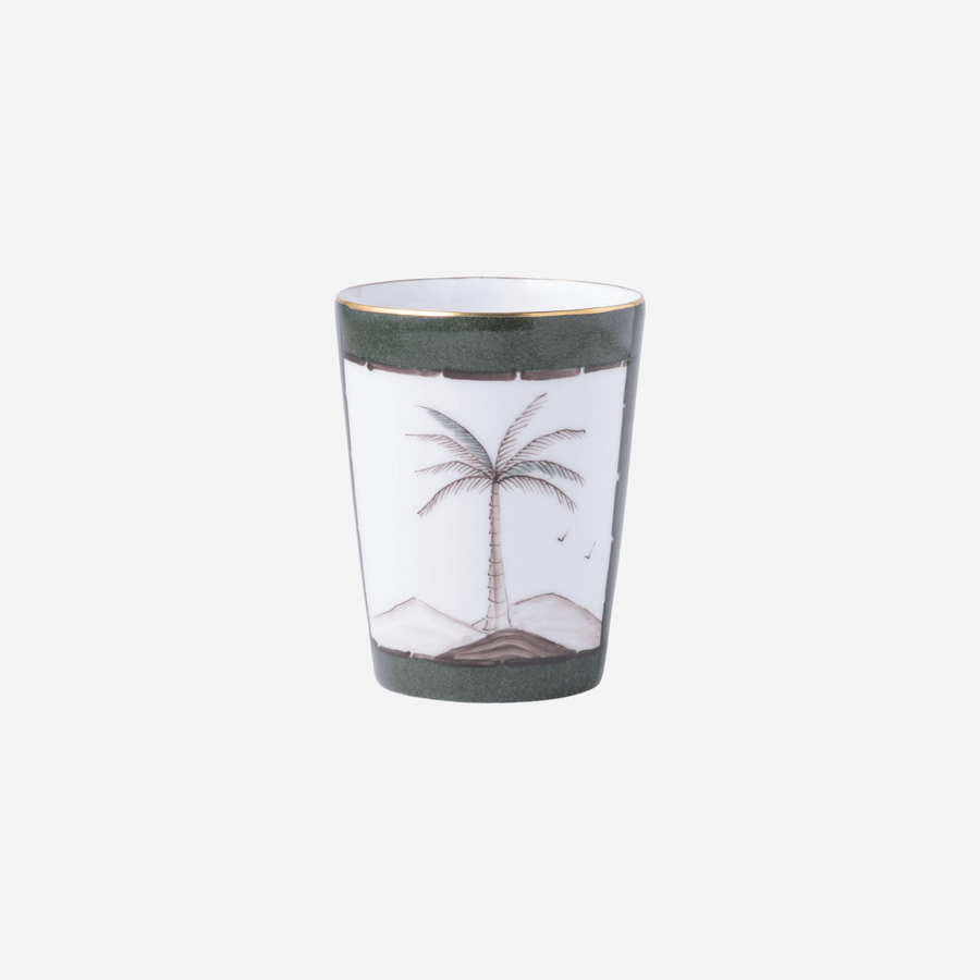 Marie Daâge Palm Goblet - Khaki Green