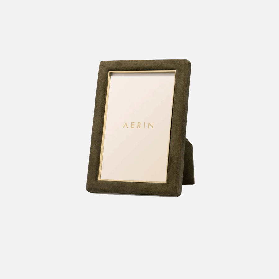 Aerin Piero Suede Frame 4x6 - Juniper