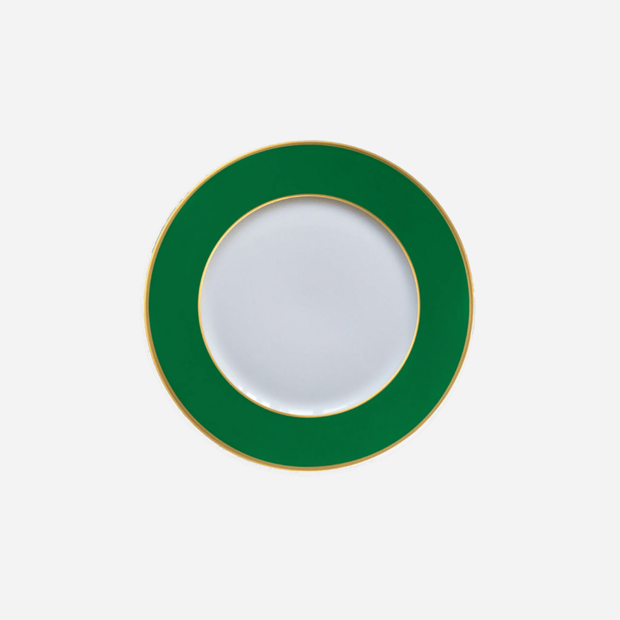 Augarten Wien 1718 Schubert Charger Plate Emerald Green