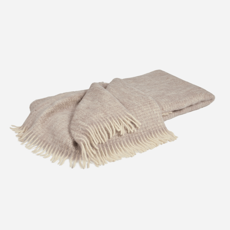 Bonadea Seville Bouclé Throw - Sand