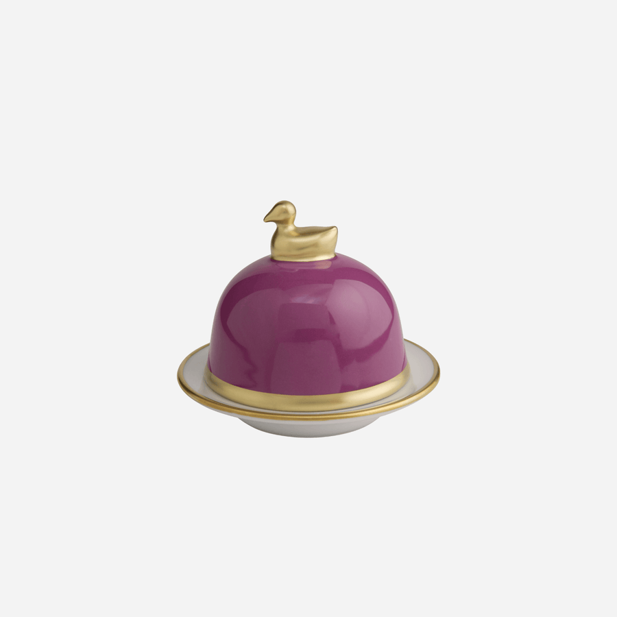 Legle Sous Le Soleil Amethyst Butter Dish