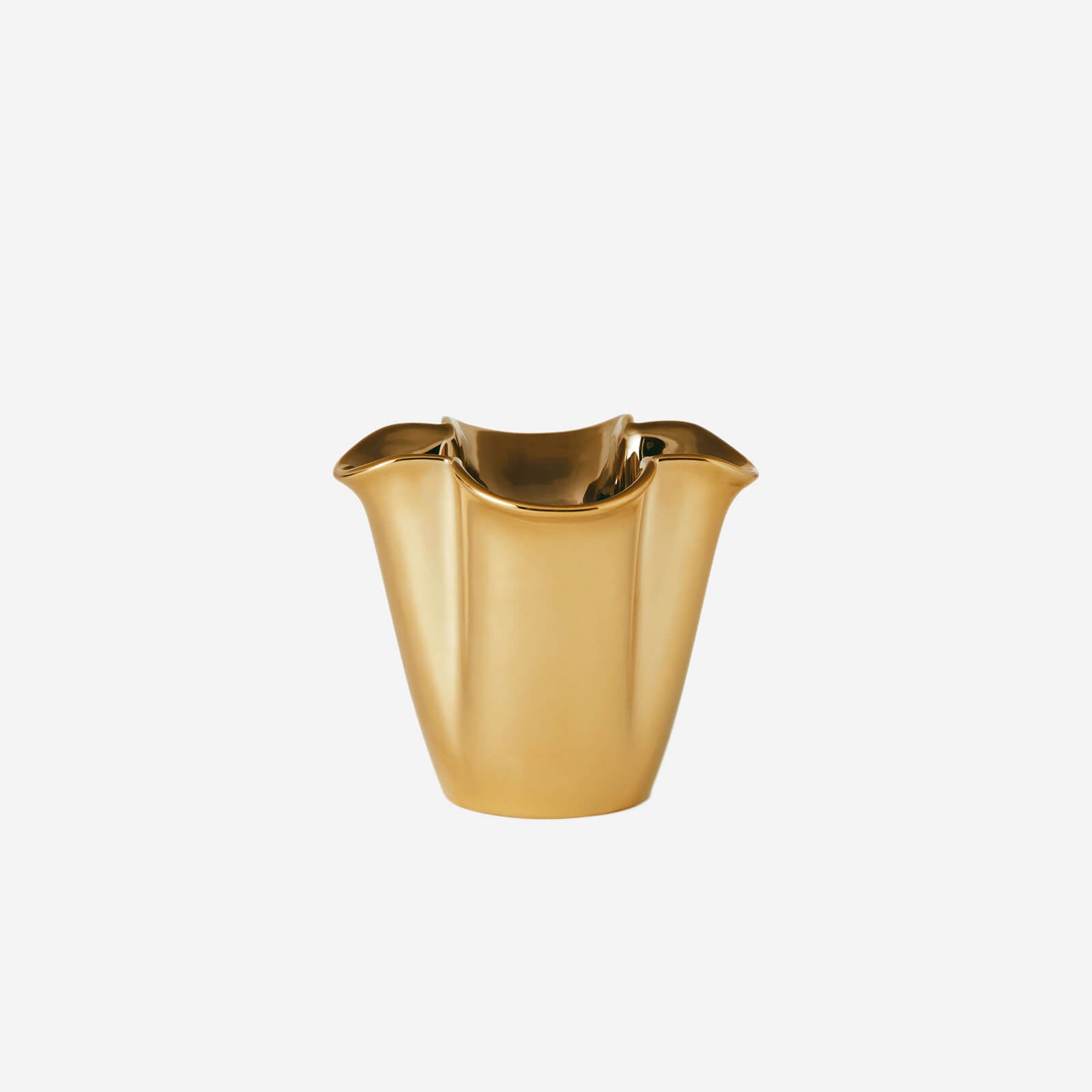 Gilded Clover Small Vase