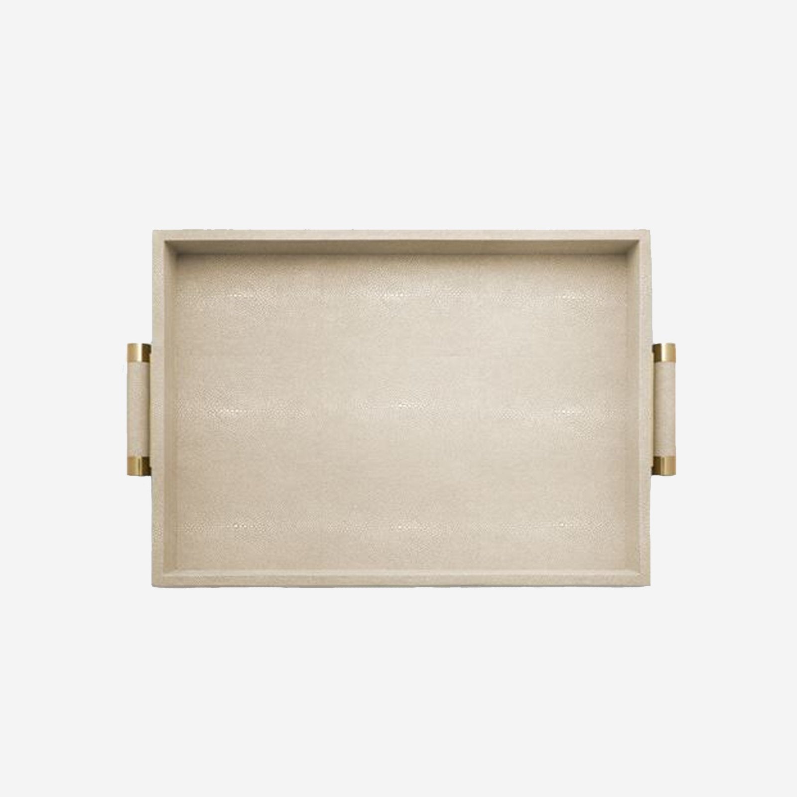 Classic Shagreen Serving Tray Wheat