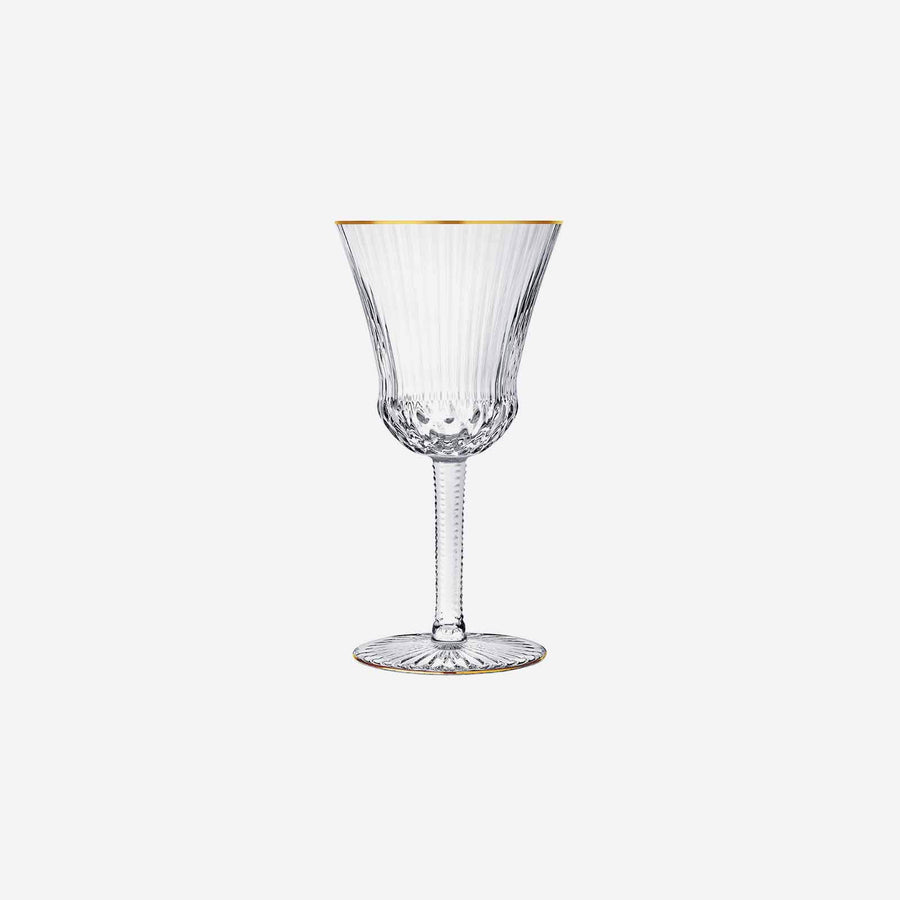 St Louis Apollo Water Glass No.2 Gold Rim