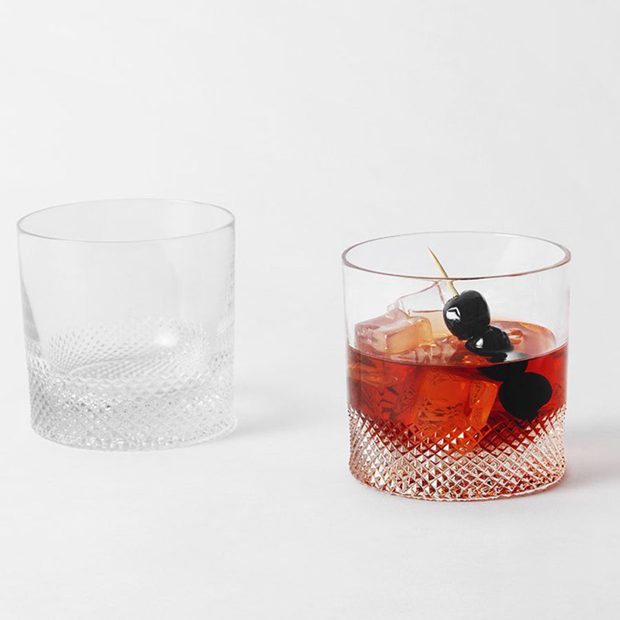 Richard Brendon Diamond Cut Crystal Whiskey Glass & Decanter on Food52