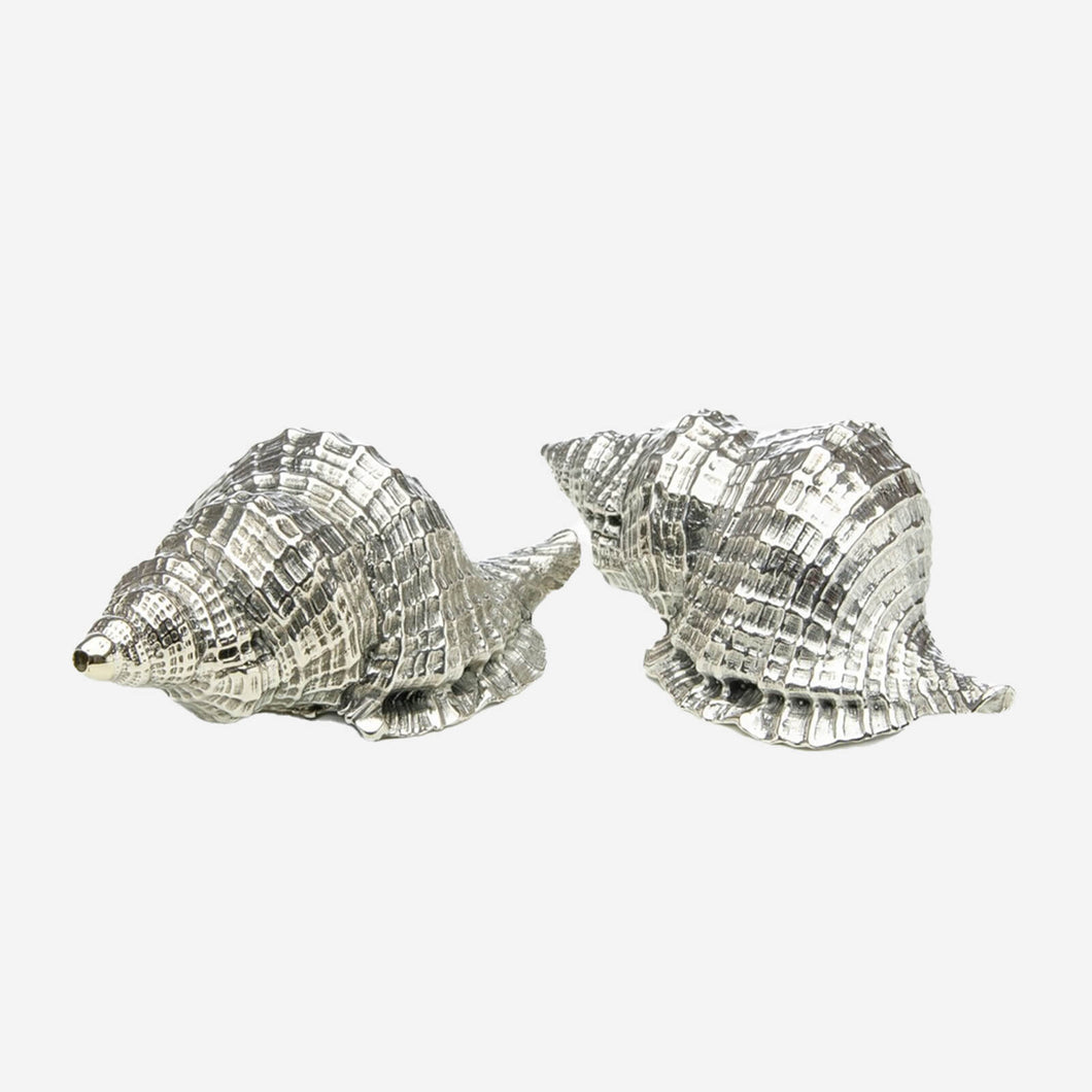 Silver Shell Salt & Pepper Shakers jarosinski and vaugoin bonadea