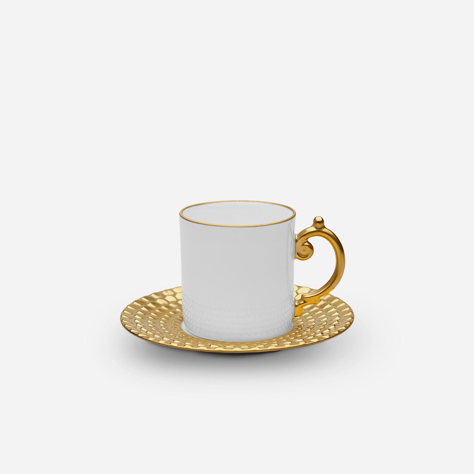 Espresso Cup and Plate - Gold - The Fancy Frog Boutique